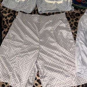 Gray Patterned Men's Shorts